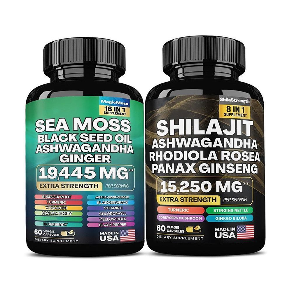 Sea Moss & Shilajit Power Combo Regulates blood sugar and blood pressure