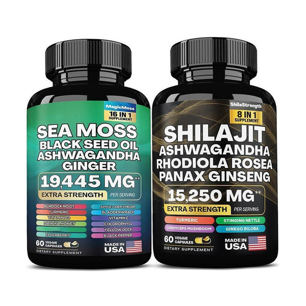 Sea Moss & Shilajit Power Combo Regulates blood sugar and blood pressure