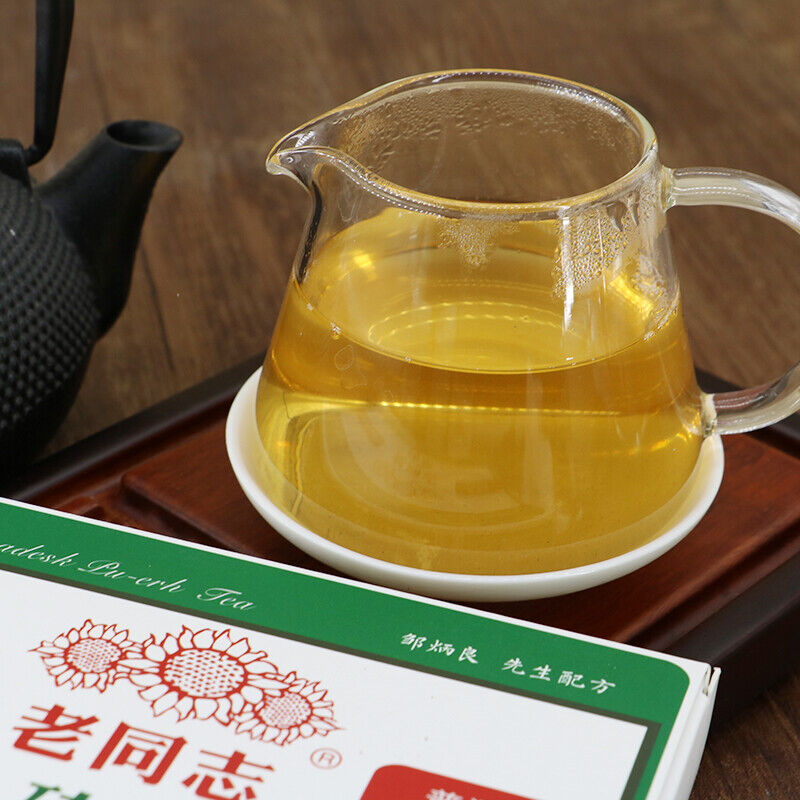 HelloYoung Haiwan 9968 Old Comradesk Pu-erh Tea Puer Brick Raw Shen Lao Tong Zhi 250g