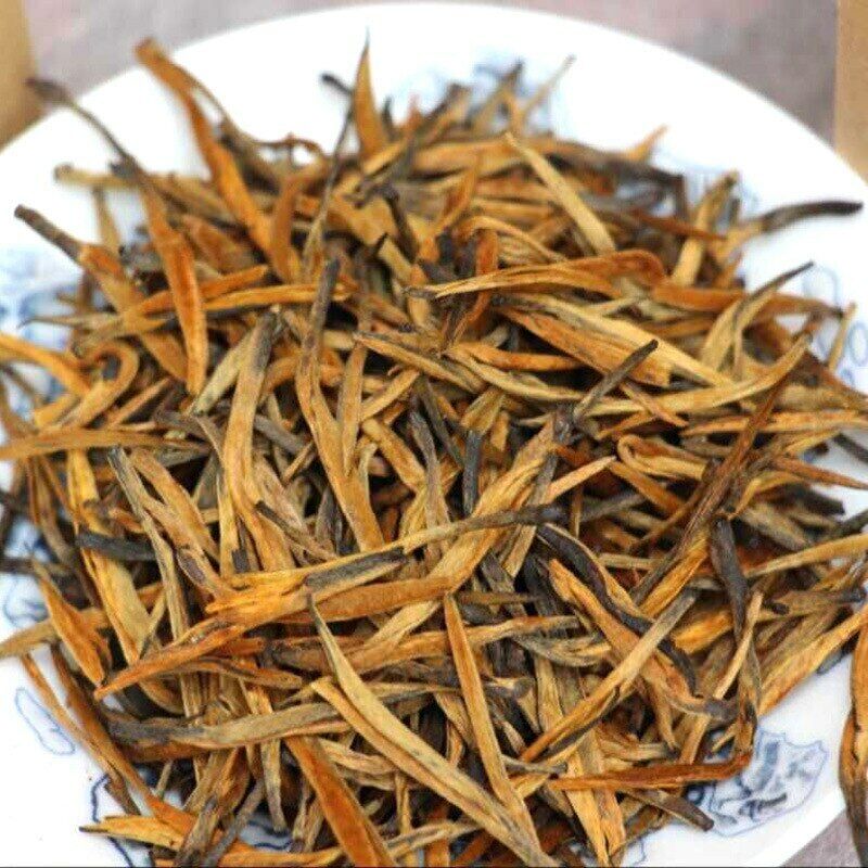 HelloYoung TeaYunnan Black Tea Dian Hong Gold Needle Jinya Golden Monkey Chinese Tea 150g