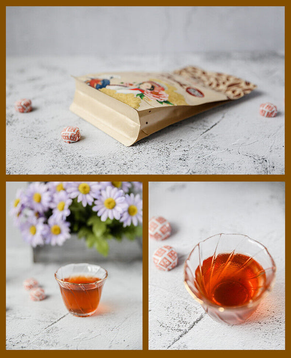 HelloYoung XIAGUAN Brand Wei Tuo Pu-erh Tea Mini Tuo Cha 200g Ripe Puer Tea Shu Tuocha