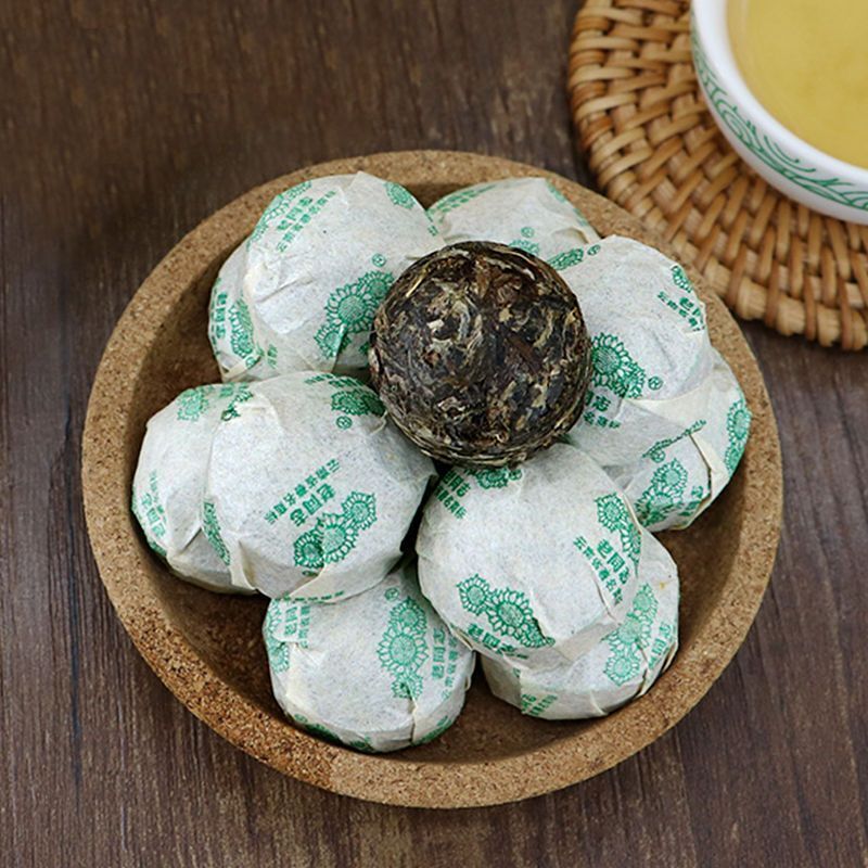 HelloYoung HAIWAN Old Comrade Qiao Mu Tuo Pu-erh Tea Tuo Raw Puer Mini Lao Tong Zhi