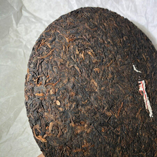 HelloYoung Gao Shan Qiao Mu Shu Puer Yunnan Seven-seed Cake Tea Ripe Puer Tea 357g