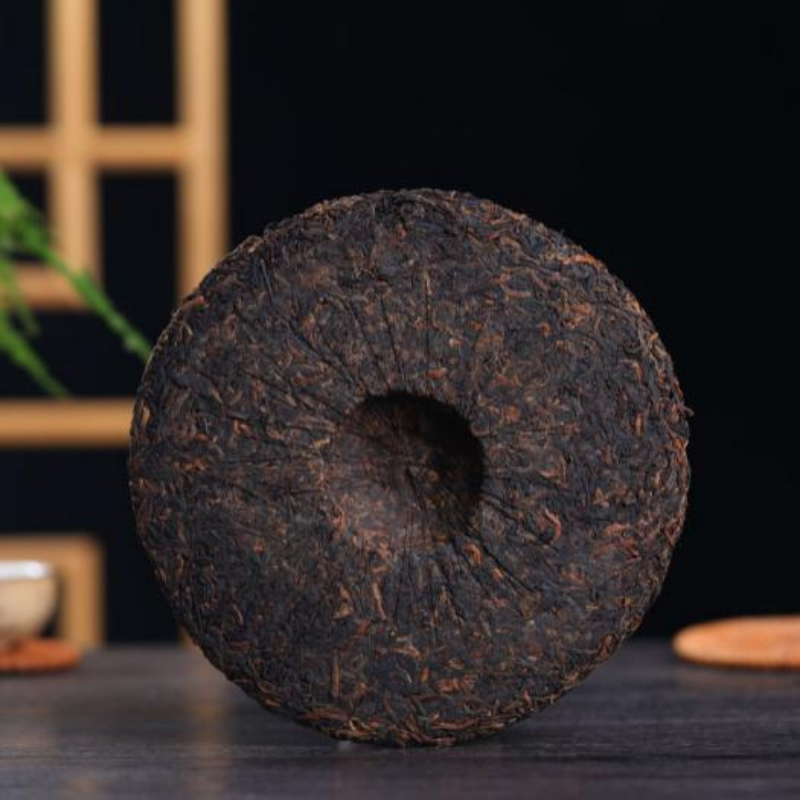 357g Yunnan Puerh Ripe Tea Cake Bangpen Old Tree Pu-erh Cooked Tea Old Pu'er Tea