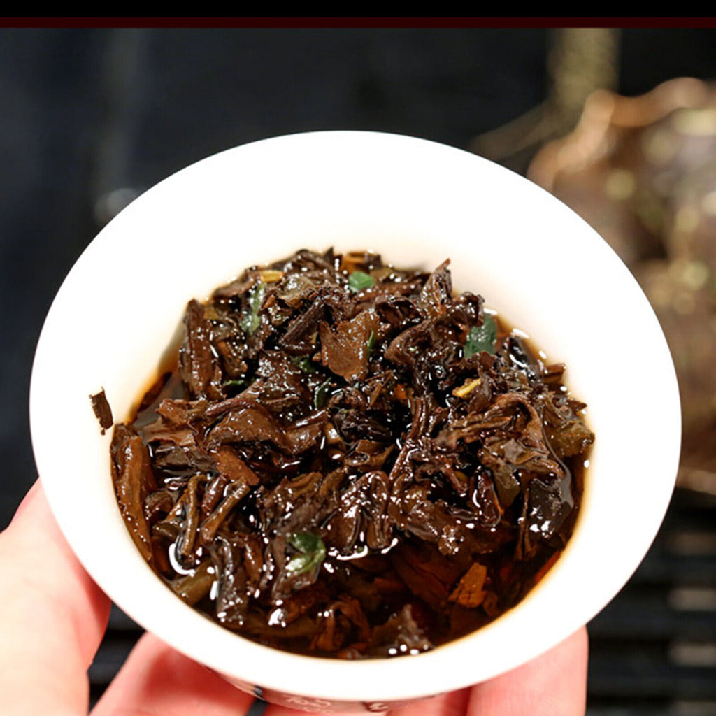 Genuine Puerh Tea Black Tea 500g/1.1LB Pu'er Ripe Tea Glutinous Rice Fragrance