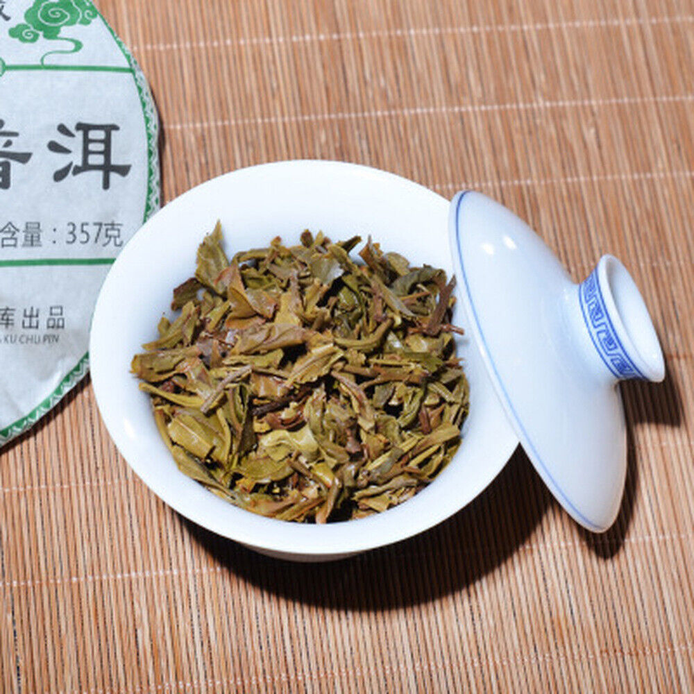 357g Ancestor Organic Jingmai Old Pu-erh Tea Pu'er Raw Tea Cake Puerh Green Tea