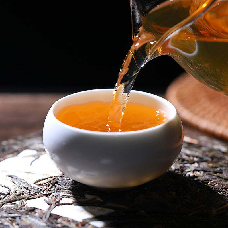 357g Yunnan Raw Puerh Tea Cake Laomene Organic Pu-erh Shengcha Chinese Pu'er Tea