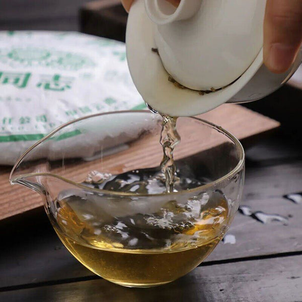 HelloYoung Haiwan Sheng Puerh Tea MengHai QiZiBing Raw Puer Tea Cake 357g