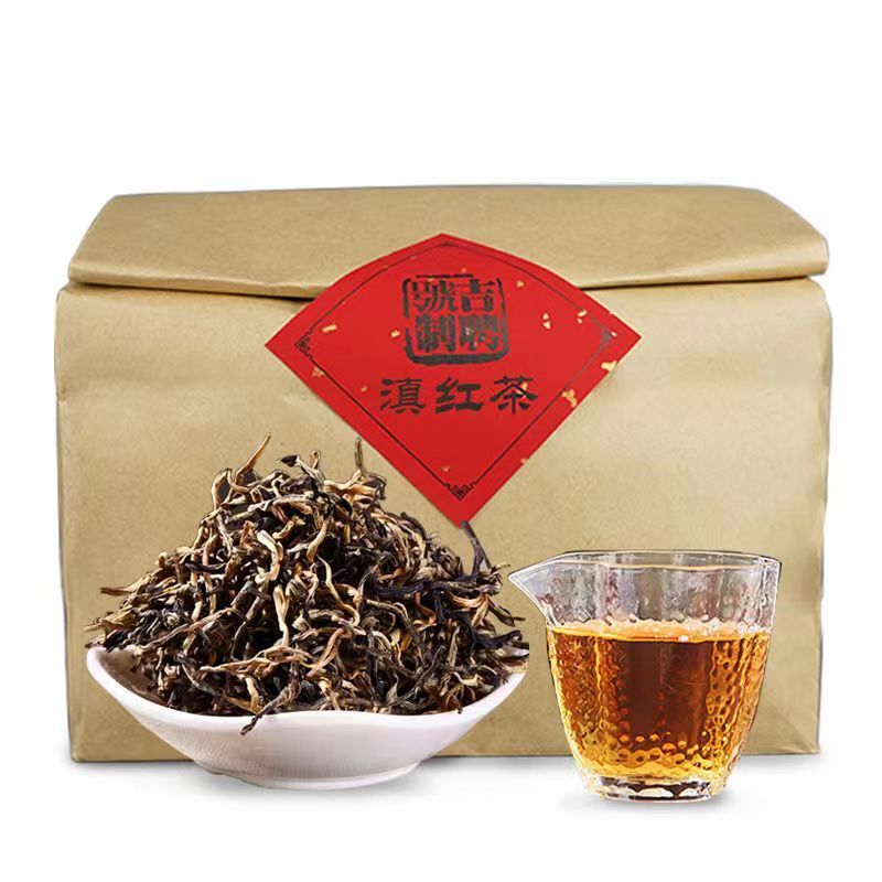 500g Dianhong Black Tea Fengqing Golden Buds Tea Dian Hong Black Tea Loose Leaf Main image