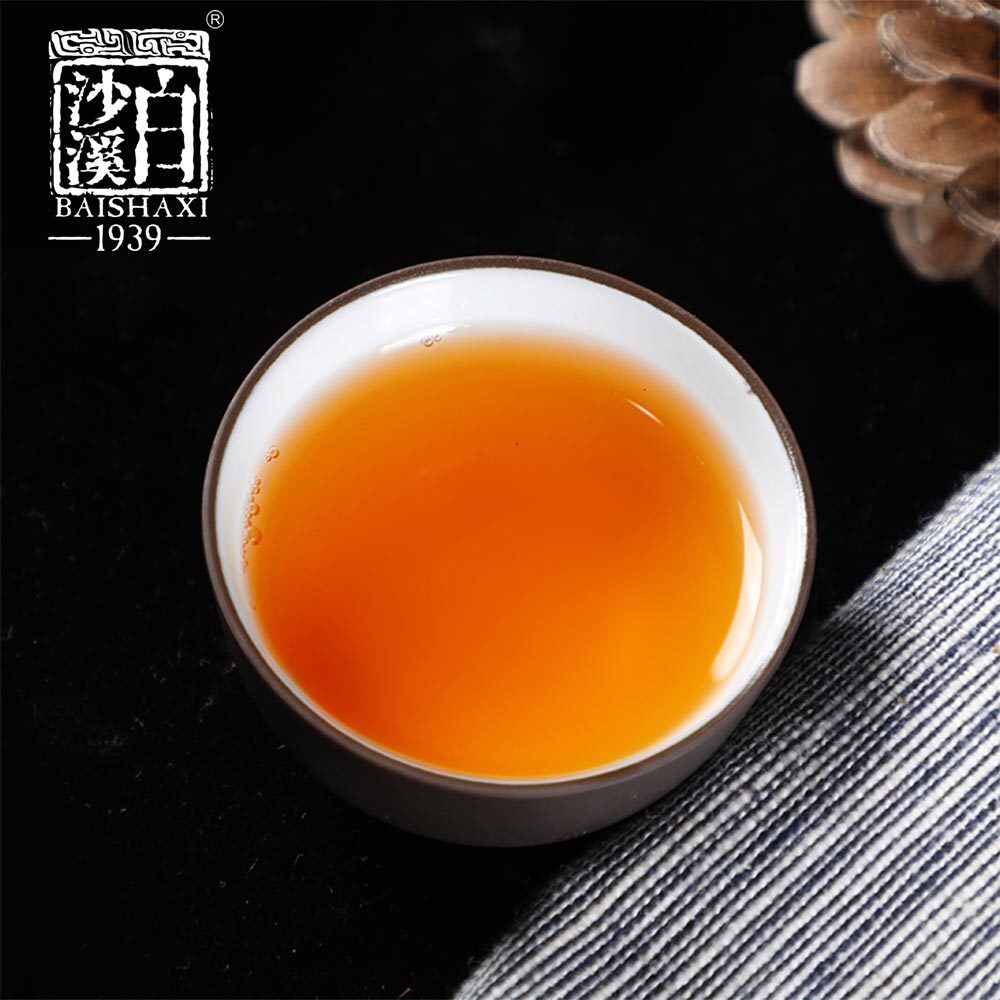 HelloYoung Anhua Baishaxi //yr Golden Flower Fu Cha 1953 Dark Tea Brick 338g