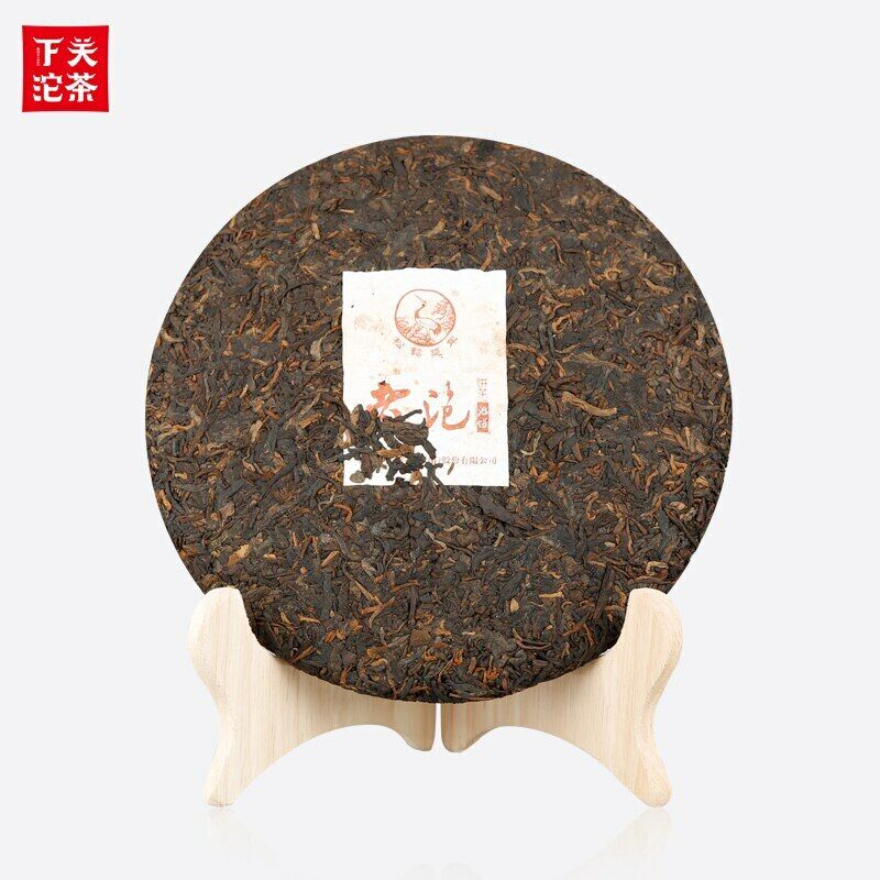 HelloYoung Shu Puer Yunnan Xia Guan Lao Pao Ripe Puer Tea Cake 357g Secondary image