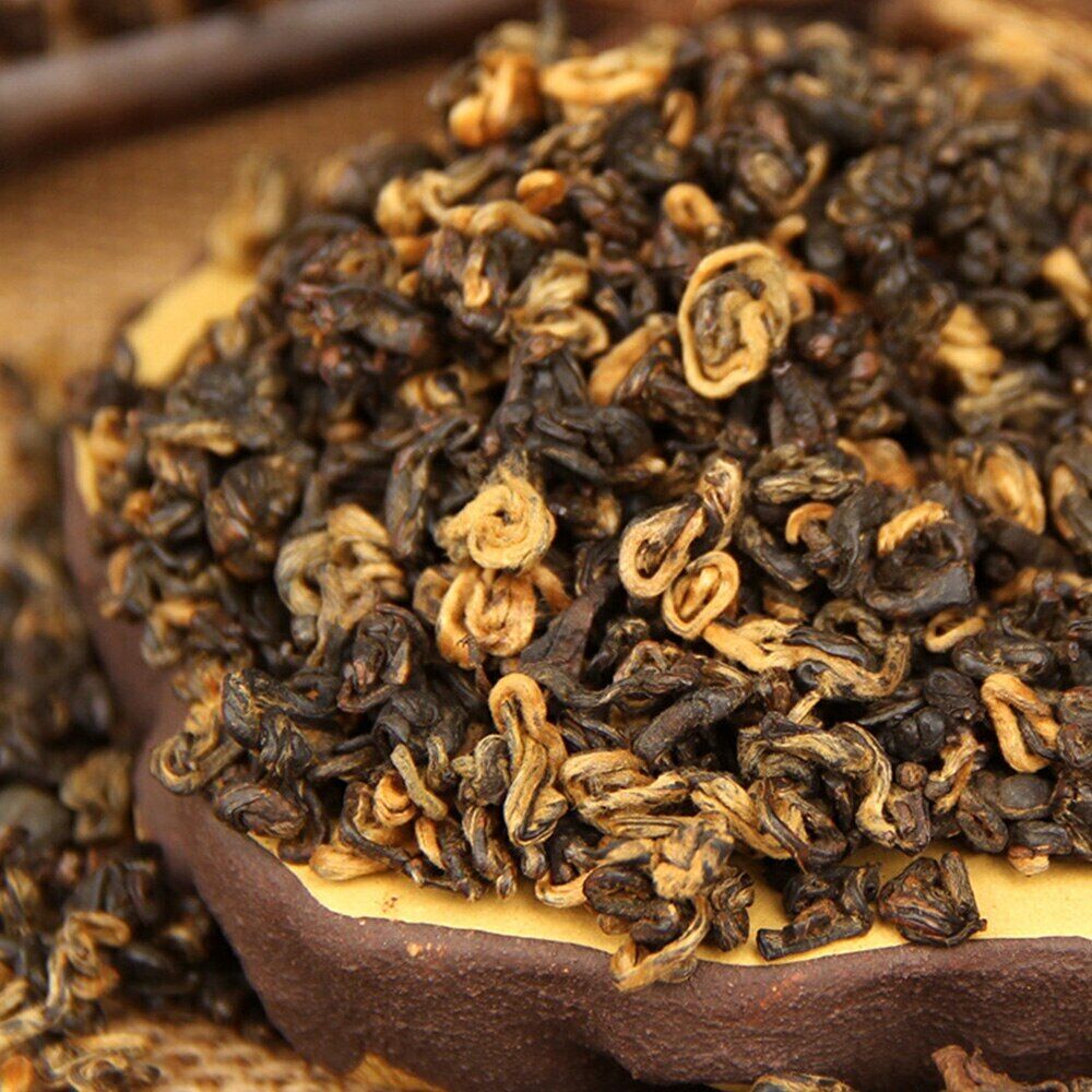 HelloYoung Red Tea Yunnan Rea Tea One Bud and One Leaf Dianhong Red Spiral Black Tea 150g