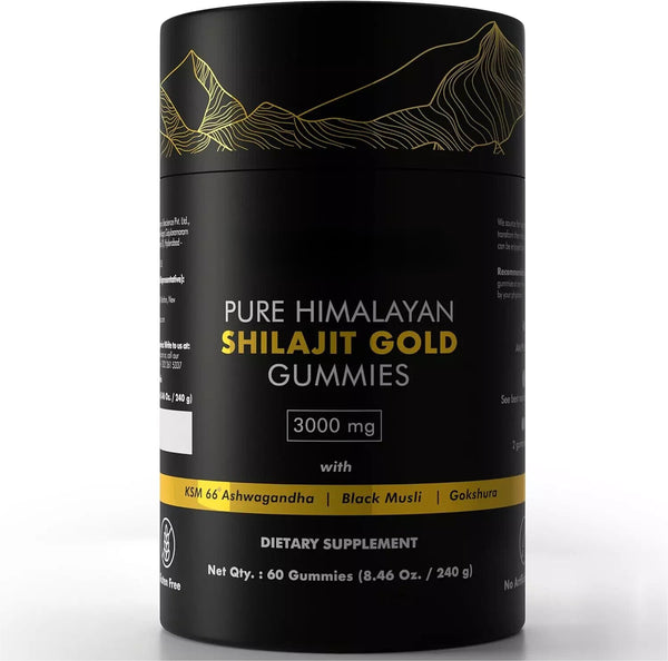 Immune-Boosting Himalayan Shilajit Gummies with Ashwagandha Inside