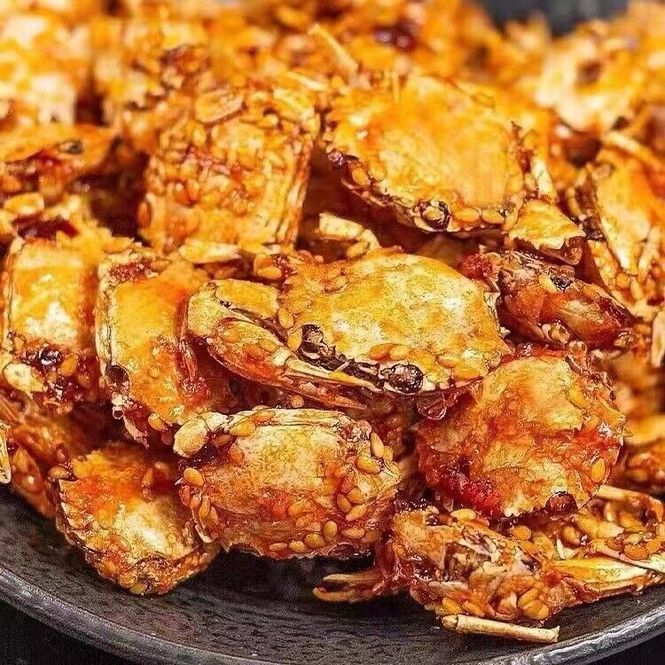 20 packs Spicy Baby Crab, Instant Seafood Snacks