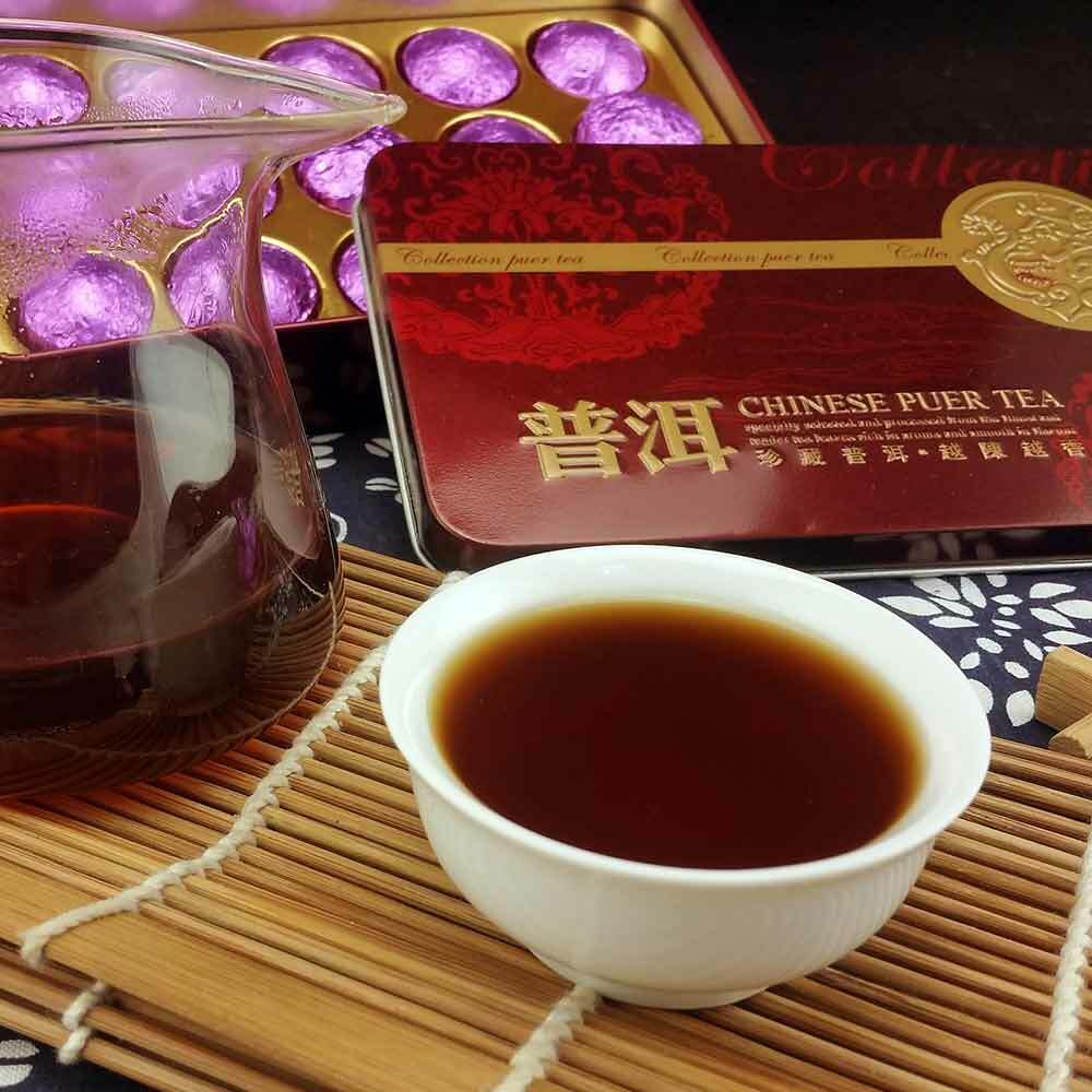HelloYoung Delicate Box Pack Shu Puerh Tea Health Care75g, Jasmine Mini Tuocha Ripe Puer