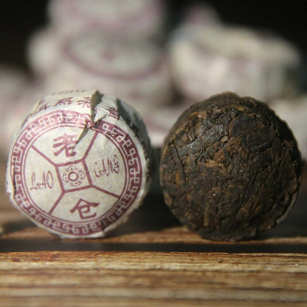 HelloYoung Laocang yr Ripe Tuocha Tea Original Taste Puer Tuocha Mini Pu Er Tuo Cha Tea