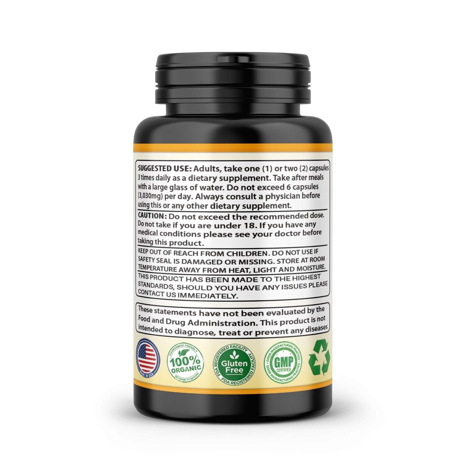 Triple Strength Capsules Turmeric Curcumin with Ginger 120 and Bio pepper 2600mg