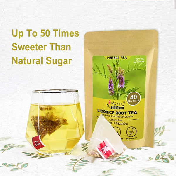 FullChea Licorice Root Tea Bags 40 Teabags 2g/bag Licorice Root Herbal Tea
