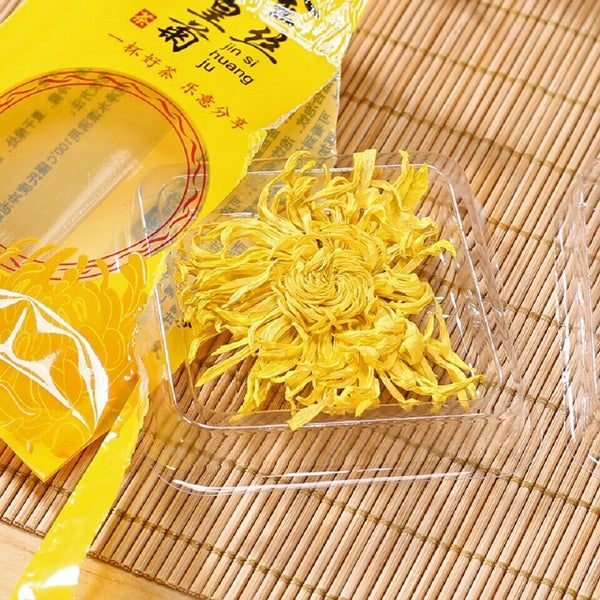 HelloYoung 100 Blooms Chrysanthemum Tea Flower Blossom Cooling Healing Golden Floral Tea