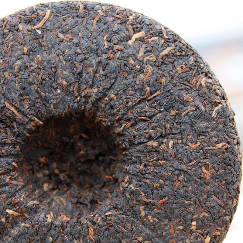 HelloYoung Menghai Tributary Golden Bud Pu-erh Tea Puer Shu Pu'er Puerh Ripe Tea Cake 500g
