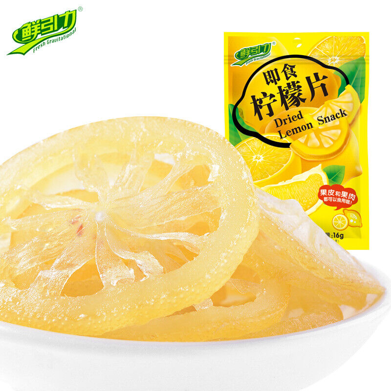 Dried Lemon slices Sweet and Sour Vitamin C rich Asian Snack 10 bags Main image