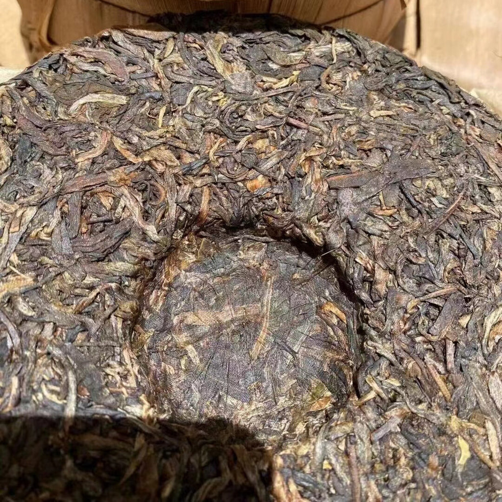 357g Yunnan Puerh Old Raw Tea 1999 Hualian Pu-erh Raw Tea Cake Aged Pu'er Tea