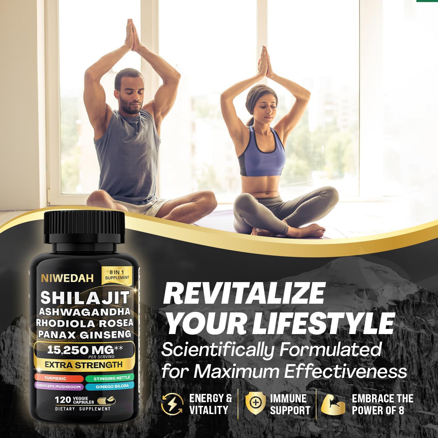 Sea Moss Bundle Black Seed Multivitamin & Shilajit Power Combo USA