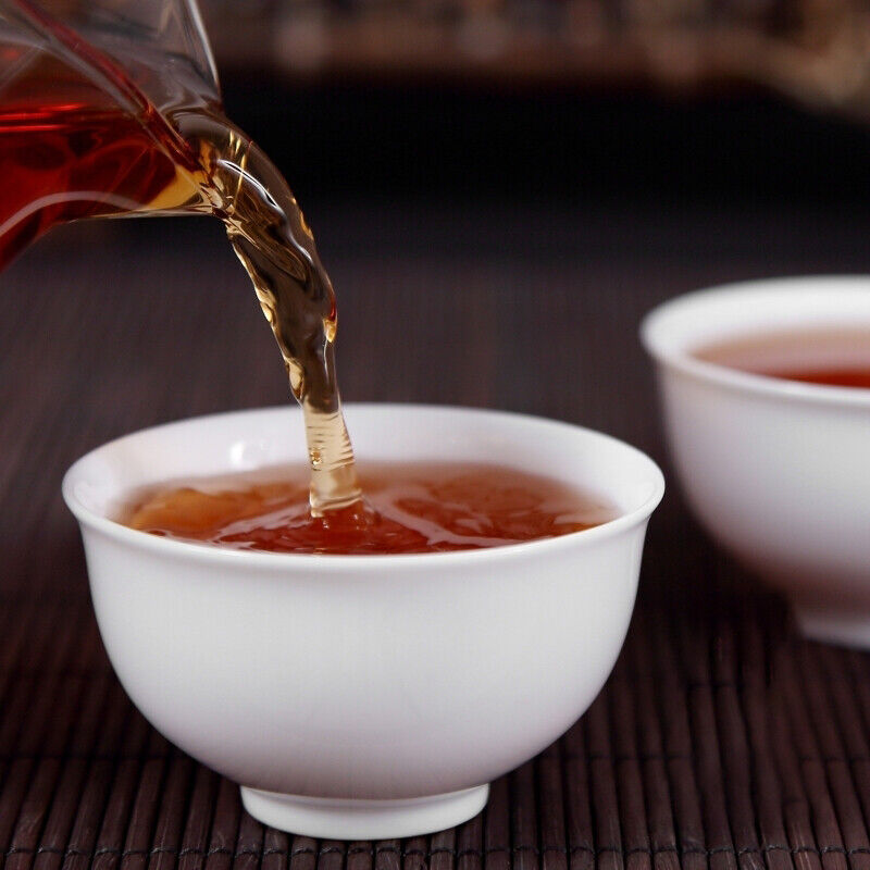 TemuTea 357g Pu'er Ripe Tea, Ancient Tree Aged Pu-erh Tea Cake