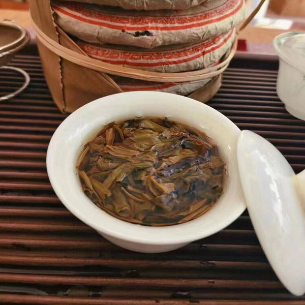 357g Laobanzhang Pu-erh Raw Tea Cake Yunnan Old Pu'er Tea Sheng Puerh Tea