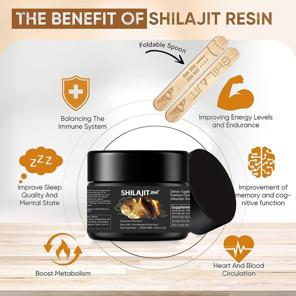 Pure 100% Himalayan Shilajit, Soft Resin, Organic,Extremely Potent, Fulvic Acid