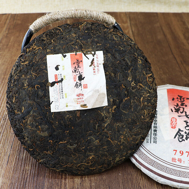 "7978" Ripe Puerh Shu Cha 357g Cake Haiwan Laotongzhi Shou Pu'er Puer Tea Main image