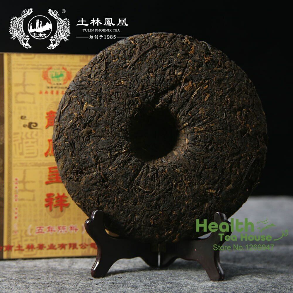 HelloYoung TuLin "Long Feng Cheng Xiang" Five-Year Old Material Ripe Pu Erh Tea 357g