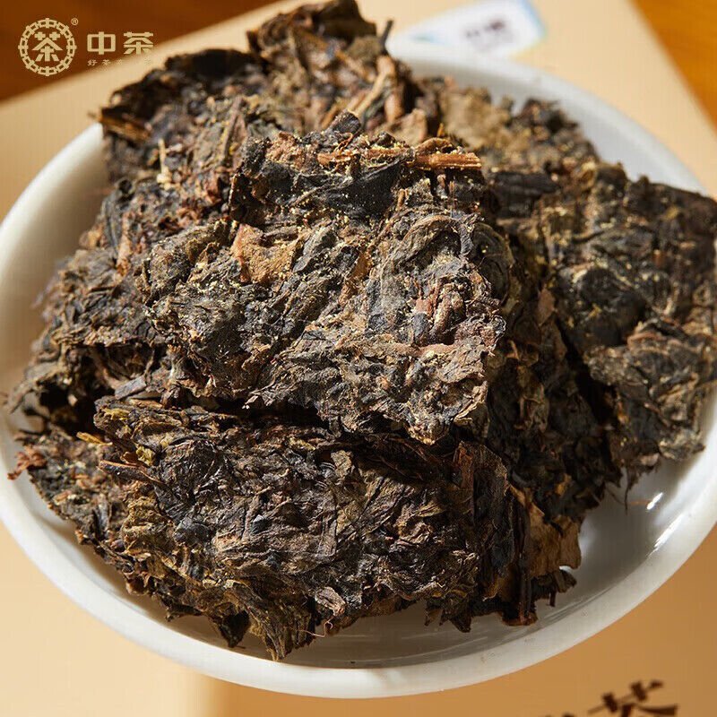 HelloYoung TeaCOFCO Anhua Dark Black Tea Jinhua Fu Cha Tea Three Year Old Fu Brick Tea 350g