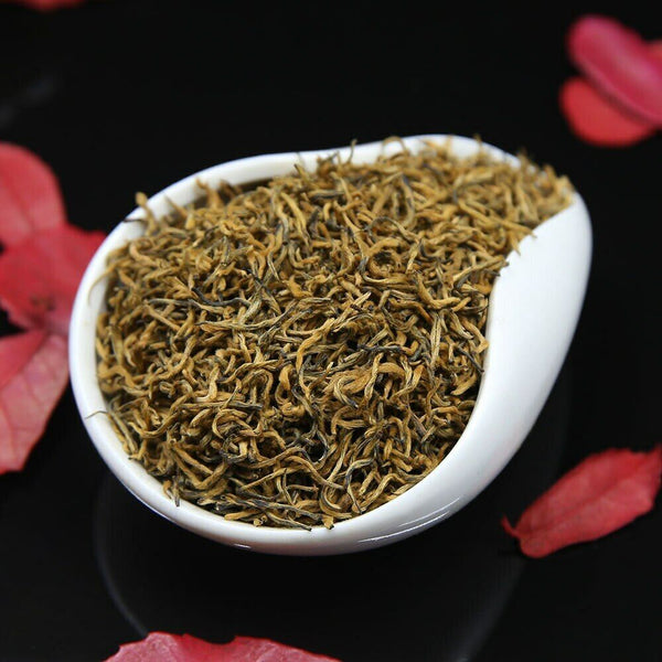 HelloYoung TeaChinese Tea Hand-picked Jin Jun Mei Black Tea Golden Eyebrow Wuyi Teas 250g