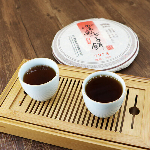 "7978" Ripe Puerh Shu Cha 357g Cake Haiwan Laotongzhi Shou Pu'er Puer Tea