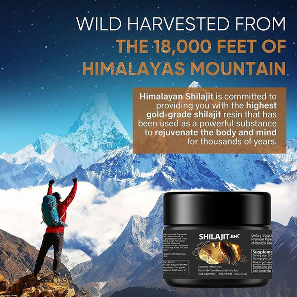 Pure 100% Himalayan Shilajit, Soft Resin, Organic,Extremely Potent, Fulvic Acid