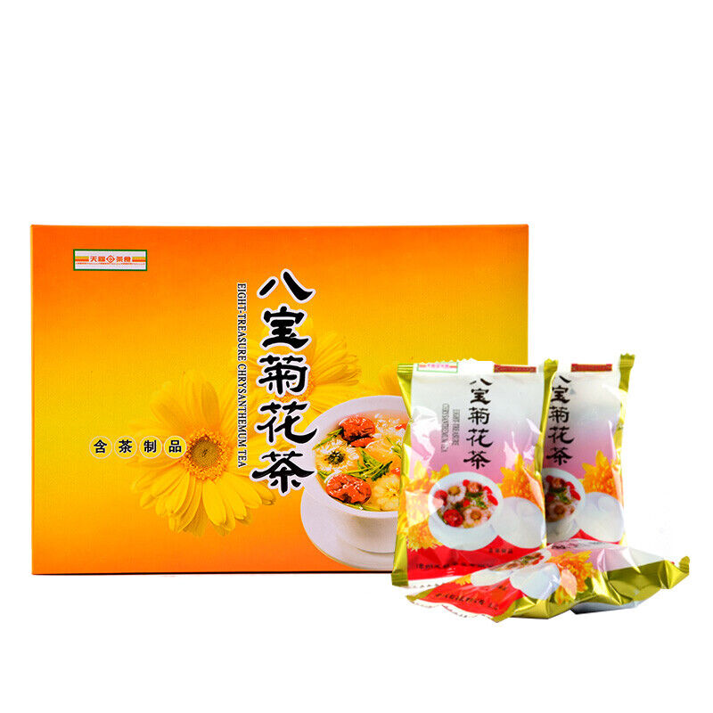HelloYoung 200g Tianfumingcha Chrysanthemum Heanlty Herbal Tea天福茗茶 八宝菊花茶 枸杞银耳桂圆红枣茶 花草茶组合茶饮