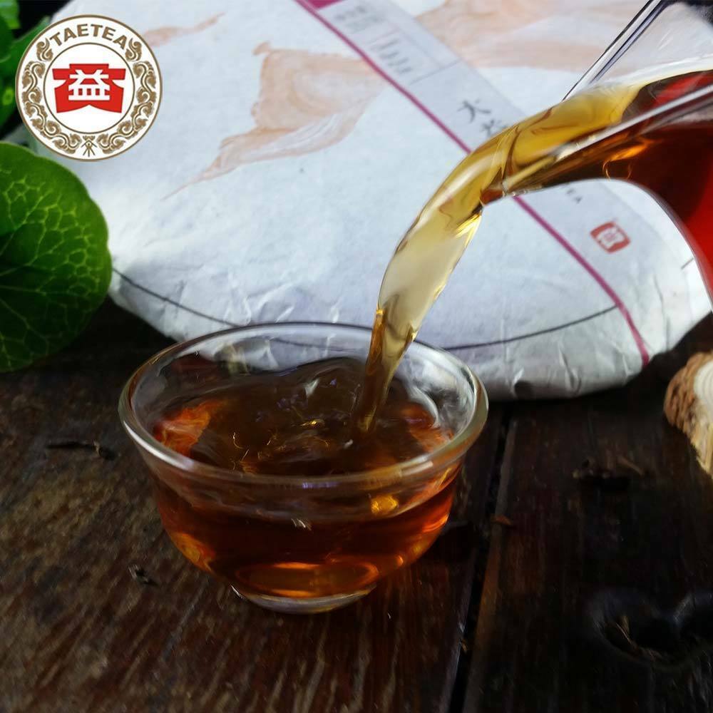 100% Authentic Top TAETEA Pu'er 7592 Shu Puerh Cake Ripe Puer Tea 357 g