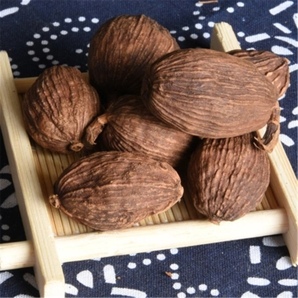 HelloYoung Sha Ren Chinese Herb Natural Dried Amomum Costatum Black Cardamom Tsaoko 250g 草果 Secondary image