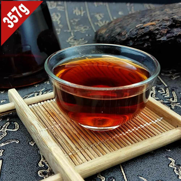 HelloYoung yr Yunnan Ban Zhang Gong Ting Ripe Puer 357g, Chinese Menghai Shu Puerh Tea