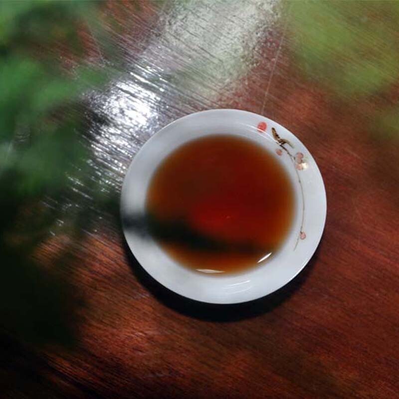 HelloYoung TeaWuzhou Liu Pao Tea Black Tea Aged Dark Tea Liubao Tea Cake Liu Bao HEI CHA 480g