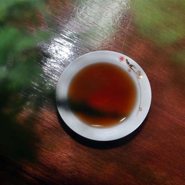 HelloYoung TeaWuzhou Liu Pao Tea Black Tea Aged Dark Tea Liubao Tea Cake Liu Bao HEI CHA 480g