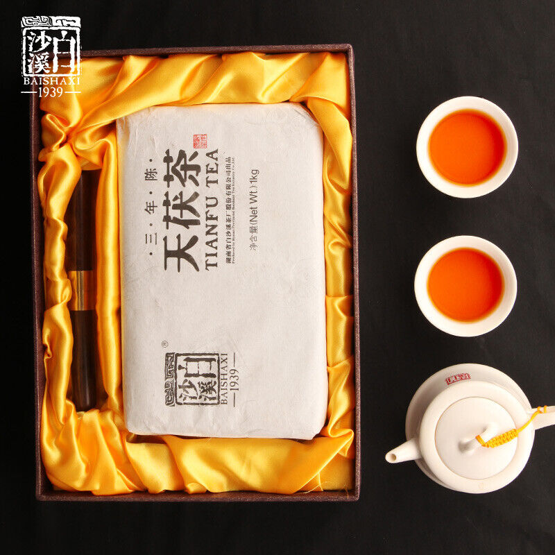 HelloYoung Anhua Dark Tea BaiShaxi 1939 Gold Flower Tea Brick 3 Years Aged Tian Fu Tea 1kg Secondary image