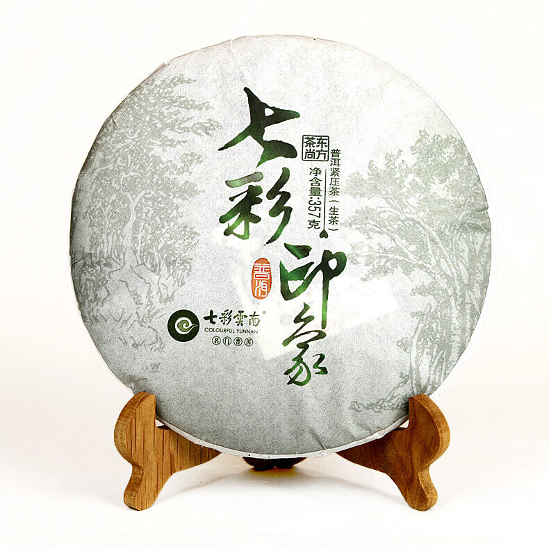 COLOURFUL YUNNAN Colorful Impression Pu'er Pu-erh Tea Cake Raw Puer Tea 357g Main image