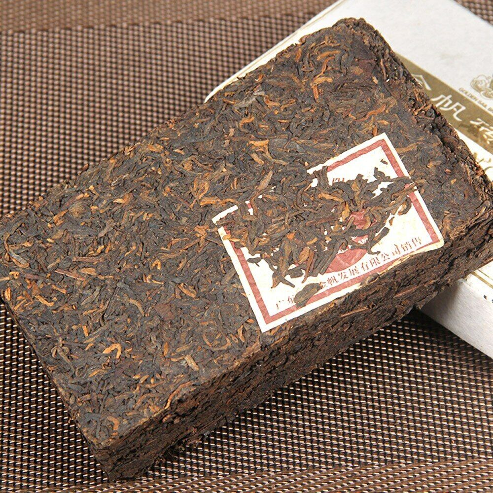 HelloYoung 2006 Golden Sail Brick 2852 Ripe Pu er Tea MengHai Charm of Time Shu Puerh 250g