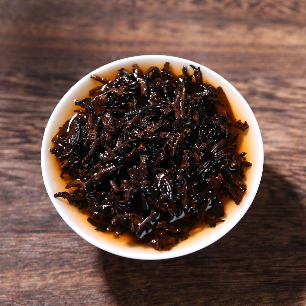 357g Yunnan Ripe Puerh Tea Cake Kunlu Mountain Pu-erh Cooked Tea Pu'er Black Tea