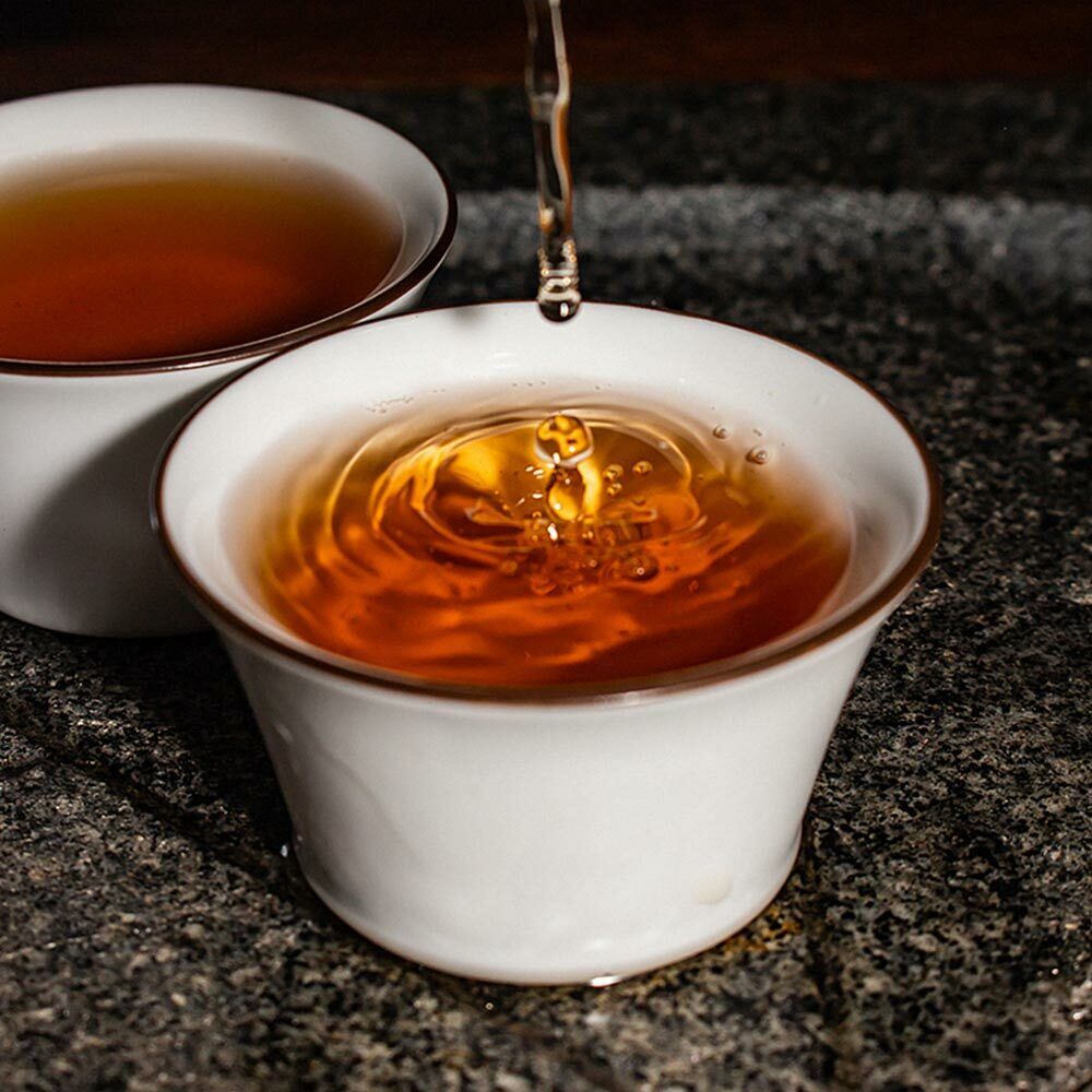 HelloYoung 318g Top Baishaxi Classic 1953 Fucha Dark Tea Yu Pin Fu Tea Brick Tea