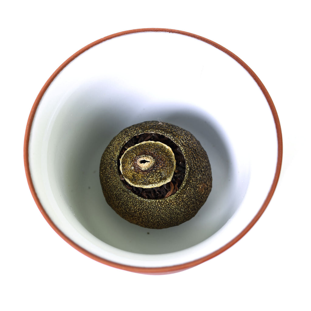 HelloYoung HELLOYOUNG Premium Xinhui Green Orange Peel Chenpi Citrus Pu'er Puerh Ripe Tea