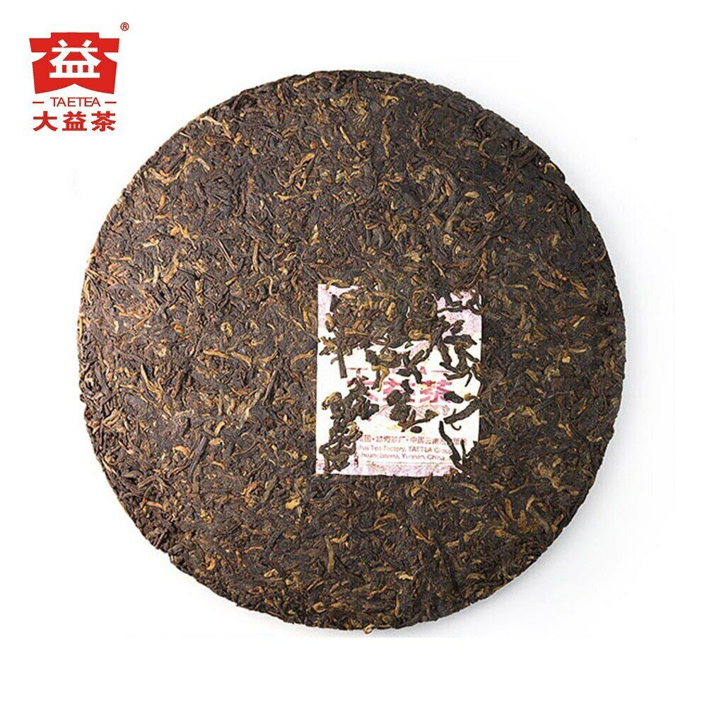 HelloYoung TAETEA Chinese Tea Ripe Pu'er 7592 Chi Tse Beeng 1601 Shu Puer 357g
