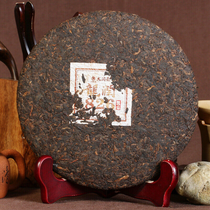 826 *  Yunnan Longrun Ripe Puer Tea Cake LinCang Old Tree 357g Shou Pu-erh Secondary image